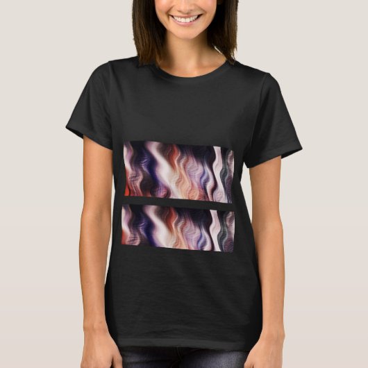 Haut graphique en coton de verre à barres (Devant)