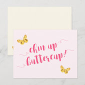 Haut les cœurs petit bouton d'or ! Carte postale d (Devant / Derrière)