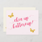 Haut les cœurs, petite fleur ! Carte postale de ci (Devant / Derrière)