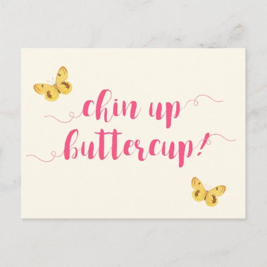 Haut les cœurs, petite fleur ! Carte postale de mo (Devant)