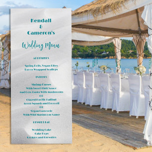 Haut Mariage Menu White Beach Sand Modèle