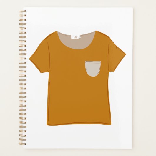 Haut minimaliste jaune moutarde (Devant)