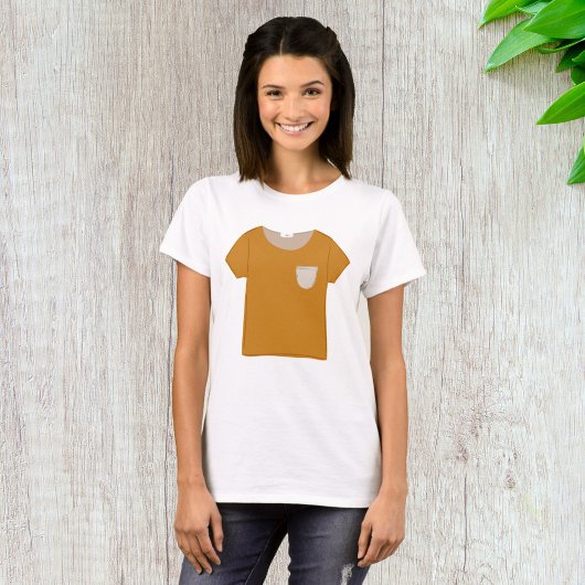 Haut minimaliste jaune moutarde