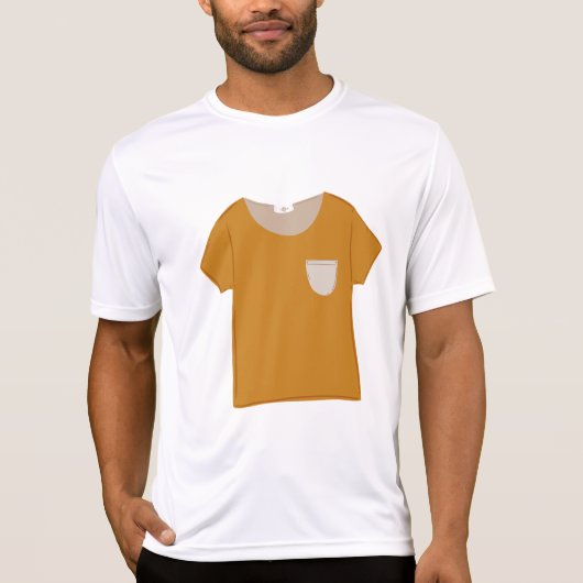 Haut minimaliste jaune moutarde (Devant)