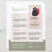 Haut-Modèle d'une feuille (Devant / Derrière)