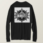 Haut niveau d'attitude en t-shirt noir (Design dos)