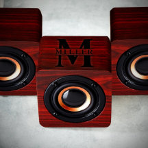 Haut-parleur Bluetooth Etched Cherrywood