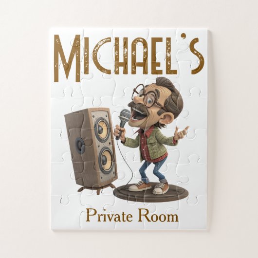 Haut-parleur microphone adorable Puzzles (Vertical)