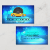 Haut-parleurs audio | Carte de visite de voiture d (Devant / Derrière)