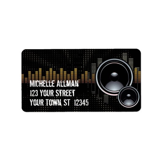 Haut-parleurs stéréo très Étiquette (Devant)