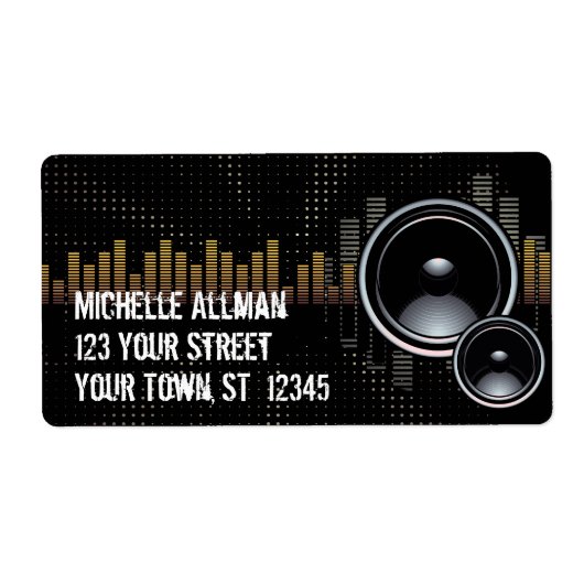 Haut-parleurs stéréo très Étiquette (Devant)