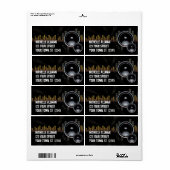 Haut-parleurs stéréo très Étiquette (Feuille entière)