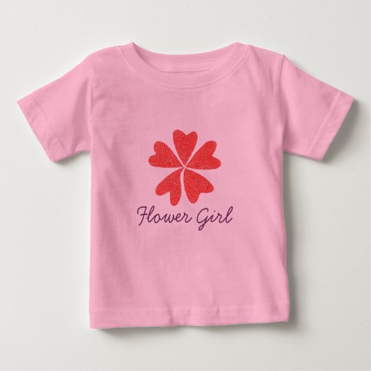 Haut pour fille aux fleurs (Devant)