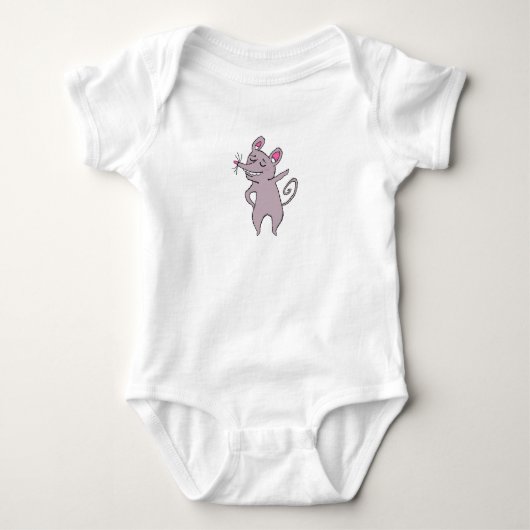 Haut simple pour bébé souris sassy (Devant)