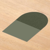 Haut Specké Moss Arc Vert Acrylique Invitation (Poser)
