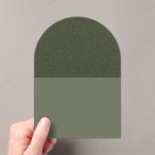 Haut Specké Moss Arc Vert Acrylique Invitation (In situ (ordinateur de poche))