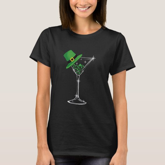 Haut St. Patty's Day Four Leaf Clover Cute Martini (Devant)