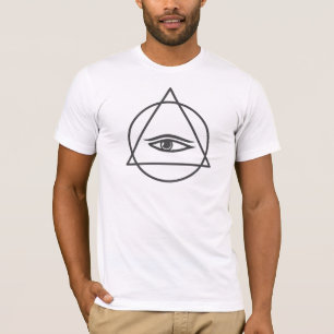 Haut T-Shirt Triangle Cercle Œil Funky