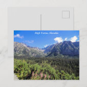 Haut Tatra Mounts, Slovaquie, Carte postale (Devant / Derrière)
