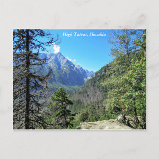 Haut Tatra Mounts, Slovaquie, Carte postale