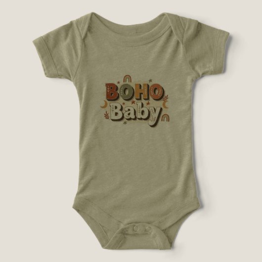 Haut une pièce Boho Baby (Design Recto)