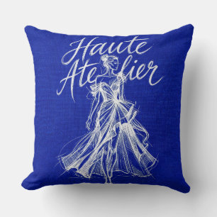 "Haute Atelier" Kobalt Koningsblauw Mode Kussen