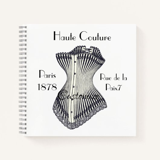 Haute Couture Corset Thunder_Cove Notitieboek (Voorkant)