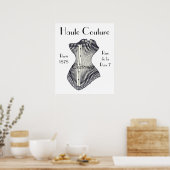 Haute Couture Corset Thunder_Cove Poster (Keuken)