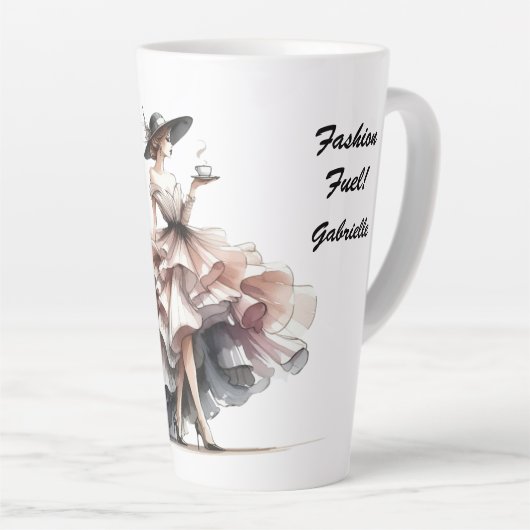 Haute Couture Latte-Mok Latte Mok (Rechterhoek)