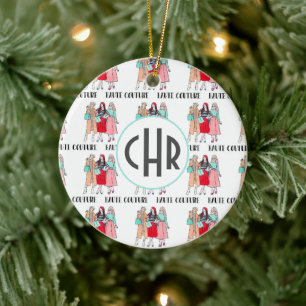 Haute Couture MODE Parijs Monogram Keramisch Ornament