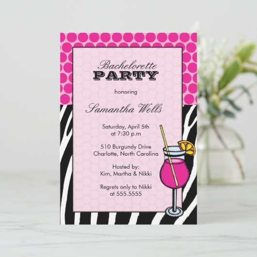 Haute Invitation - Bachelorette invitations (Debout devant)