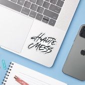 Haute Mess Sticker (Laptop met iPhone)