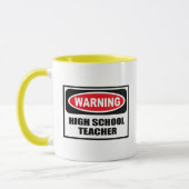 HAUTE tasse d'avertissement de MAÎTRE D'ÉCOLE (Gauche)