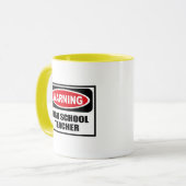 HAUTE tasse d'avertissement de MAÎTRE D'ÉCOLE (Devant gauche)