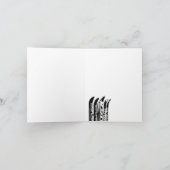 Hauteur de lame de neige carte de remerciements (Intérieur)