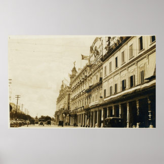 Havana Antiek Street Scene uit 1920 Poster
