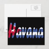 Havana, Briefkaart van de Cubaanse vlag (Voorkant / Achterkant)