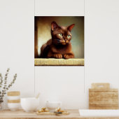 Havana Brown Cat Poster (Keuken)