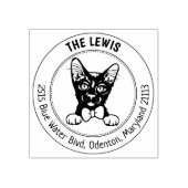 Havana Brown Cat Retouradres Rubberstempel (Afrduk)