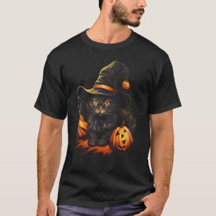 Havana Brown Katten Halloween Kostuum Pompoen Jack T-shirt