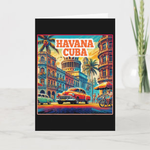 Havana Cu T-shirts Familie Reis Toerist Vintage Re Kaart