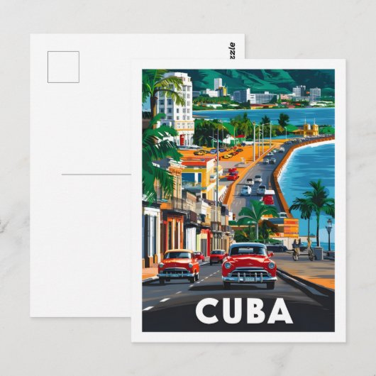 Havana Cuba Beroemde Reisplaats Briefkaart (Voorkant / Achterkant)