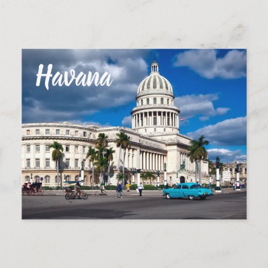 Havana Cuba Briefkaart (Voorkant)