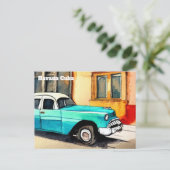 havana cuba briefkaart oude auto (Staand voorkant)