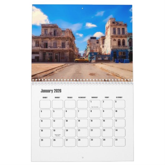 Havana-Cuba Calendar Kalender (Jan 2026)