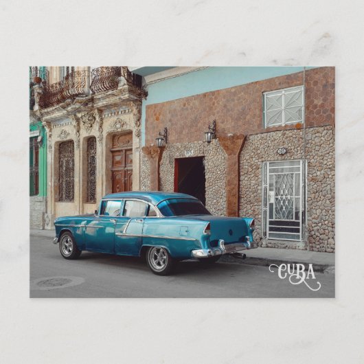 Havana CUBA Car Briefkaart (Voorkant)
