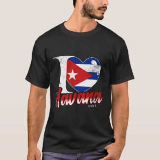 Havana Cuba Cubaanse vlag liefde T-shirt