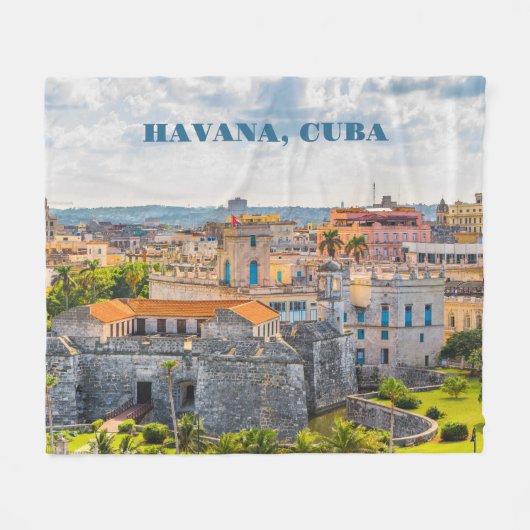 Havana CUBA Fleece Deken (Voorkant (Horizontaal))