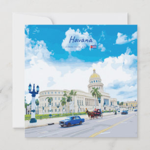 Havana, Cuba - Klassieke Vintage Soul Kaart