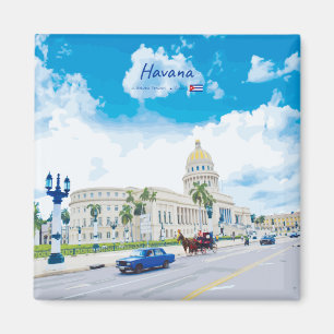 Havana, Cuba - Klassieke Vintage Soul Magneet